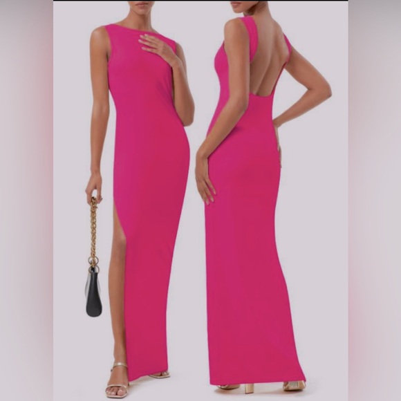 Casly Lamiit Bodycon Maxi Dresses Backless Slim
Fitted Sleeveless Slit Dress - Picture 1 of 9